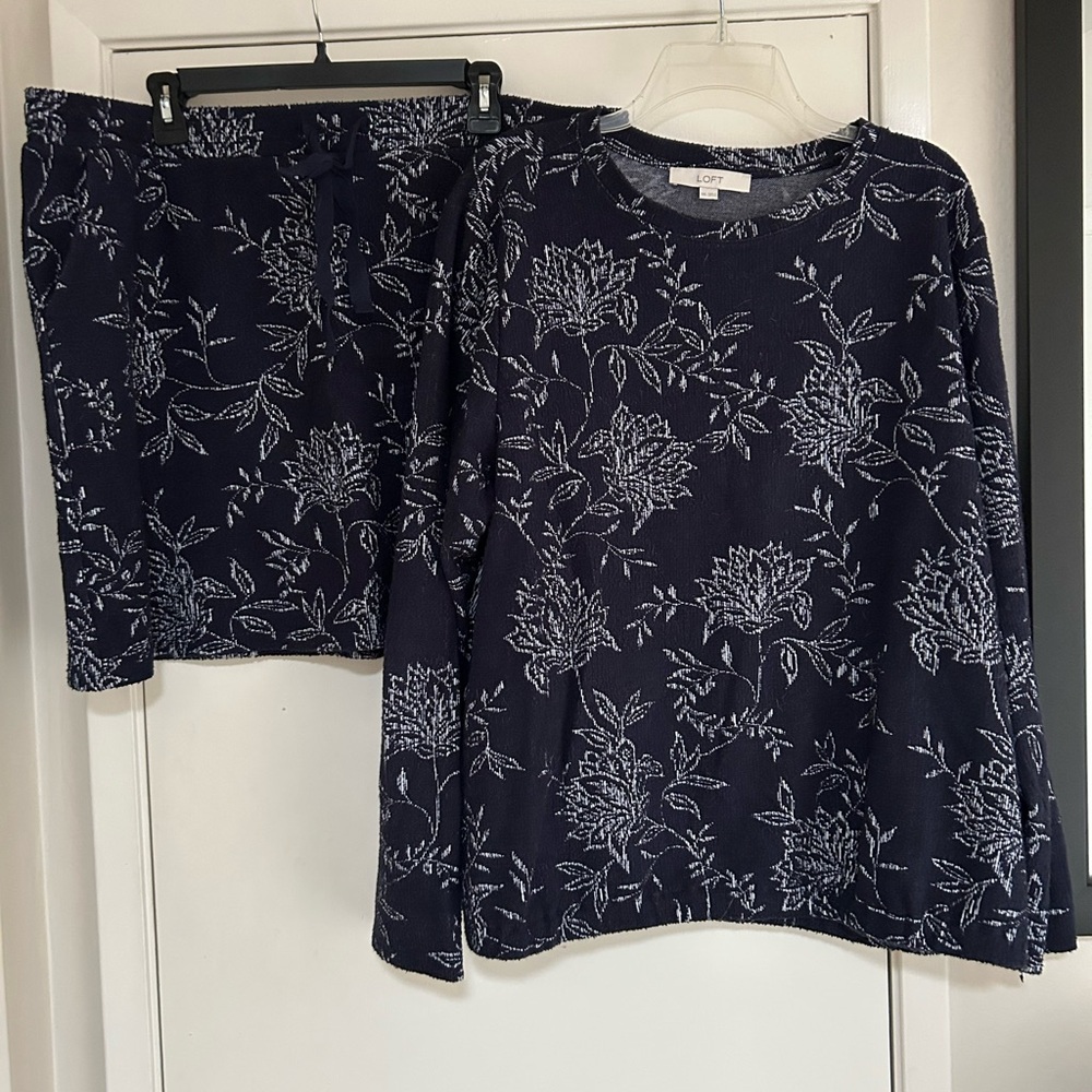 Floral Loft skirt and shirt set